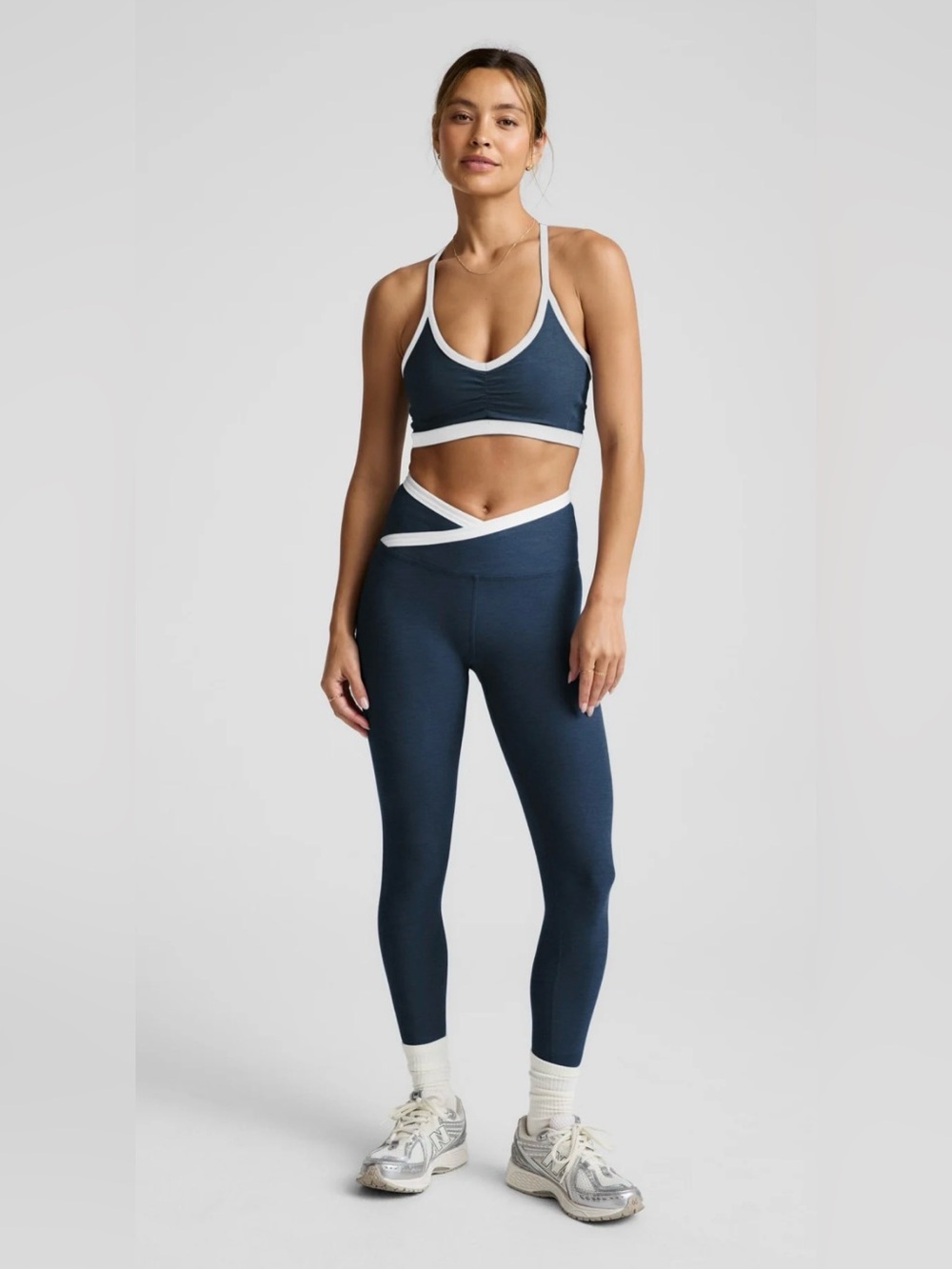 Beyond Yoga Spacedye Outlines High Waisted Midi Leggings navy blue size small S